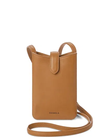 Shinola Bixby Phone Cross Body Bag In Brown