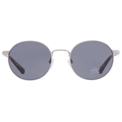 Shinola Blue Round Unisex Sunglasses Sh2301s 045 51