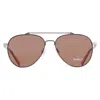 Shinola Brown Pilot Unisex Sunglasses Sh2101s 071 60 In Brown