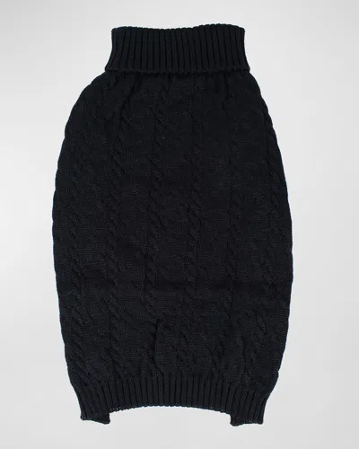 Shinola Cable-knit Pet Sweater In Black