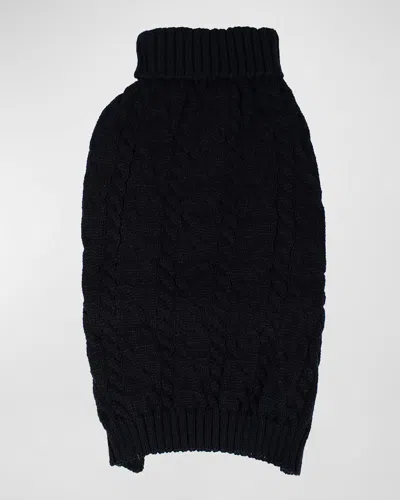Shinola Cable-knit Pet Sweater In Black