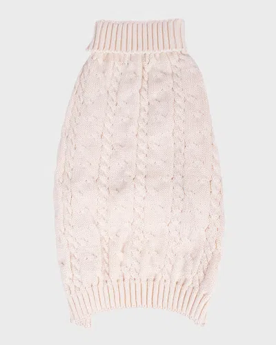 Shinola Cable-knit Pet Jumper In Pink