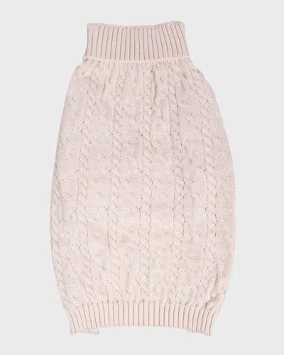 Shinola Cable-knit Pet Sweater In Pink