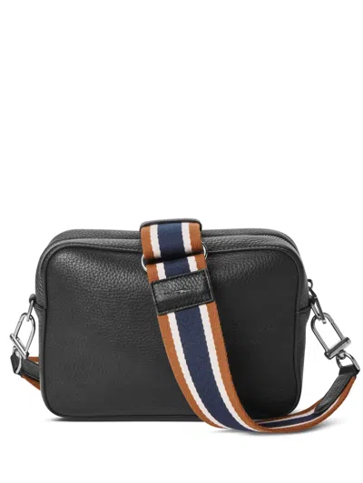 Shinola Camera Logo-debossed Crossbody Bag In Black