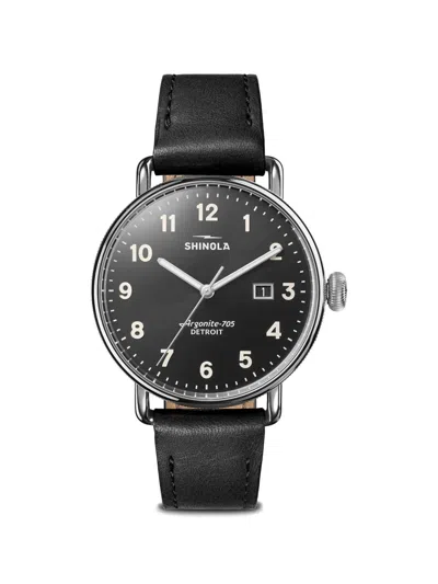 Shinola Canfield 38mm Watch In Black