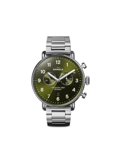 Shinola Canfield 42mm In Silver