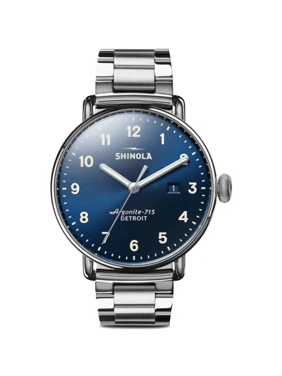 Shinola Canfield 43mm Watch In Transparent