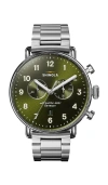 Shinola Canfield Chronograph 43mm In Green