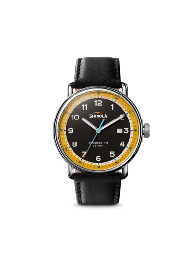 Shinola The Canfield 43mm In Black