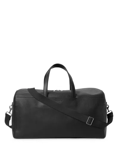 Shinola Canfield Pebbled Leather Holdalls Bag In Black