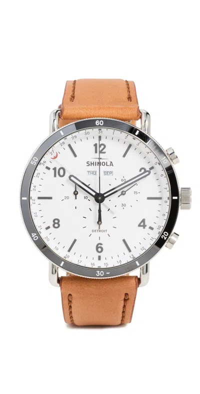 Shinola Canfield Sport 45mm Watch White