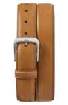 SHINOLA SHINOLA CANFIELD VACHETTA LEATHER BELT