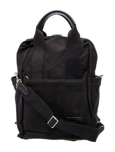 Pre-owned Shinola Canvas Backpack In Black