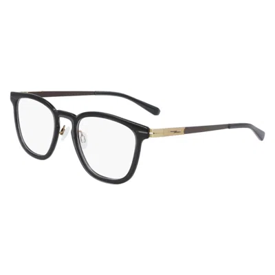 Shinola Demo Square Unisex Eyeglasses Sh37001 012 50 In Black