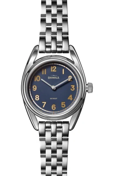 Shinola Derby Bracelet Watch, 30.5mm In Blue/silver