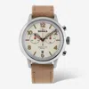 Shinola Detroit Men's The Traveler S0120245785 2 Eye Chronograph Watch In Black