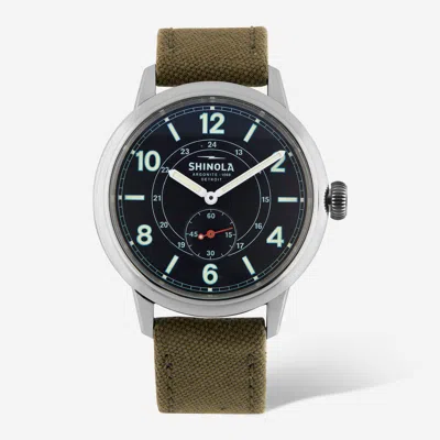Shinola Detroit Men's The Traveler S0120247330 Black Dial Watch