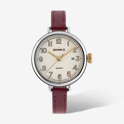 Shinola Detroit Women's The Birdy S0120250578 Ivory Watch Gift Set In Multi