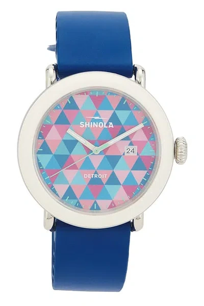 Shinola Detrola 3hd 41mm Watch In Blue