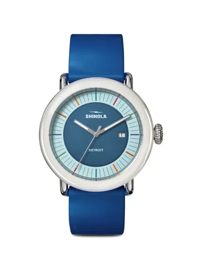 Shinola Detrola 41mm Watch In Blue