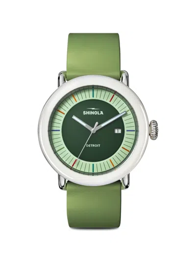 Shinola Detrola 41mm Watch In Green