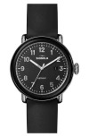 Shinola Detrola Rubber Strap Watch, 41mm In Black