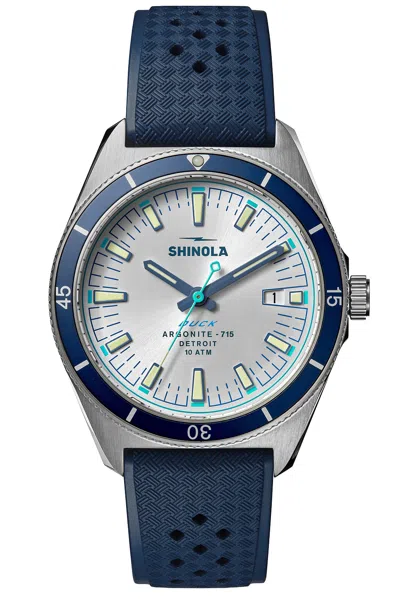 Shinola Duck 40mm Watch In Blue
