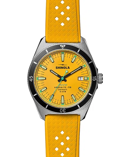 Shinola Duck Watch, 40mm In Yellow