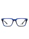 Shinola Flexon Rectangular-frame Glasses In Blue
