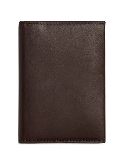 Shinola Folded Card Holder Wallet In Brown