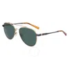 Shinola Green Pilot Unisex Sunglasses Sh2101s 718 60