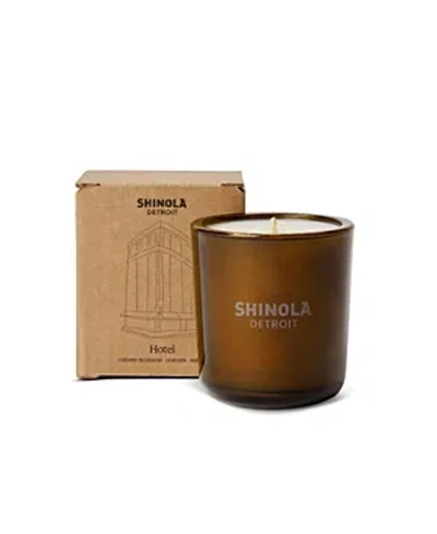 Shinola Hotel Hand Poured 8 Oz. Candle In Brown