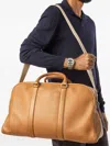 Shinola Large Runwell Duffle Leather Bag In Neutral