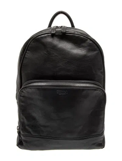 Pre-owned Shinola Leather Backpack In Black