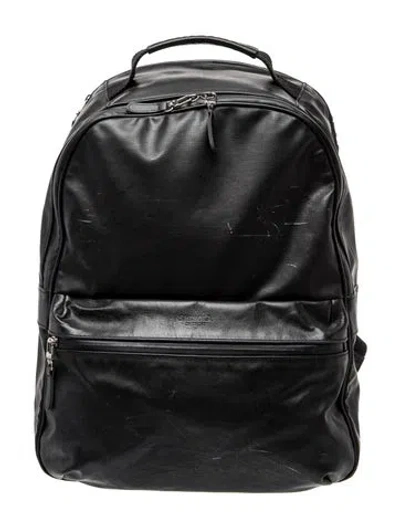 Pre-owned Shinola Leather Backpack In Black