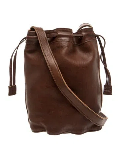 Pre-owned Shinola Leather Backpack In Brown