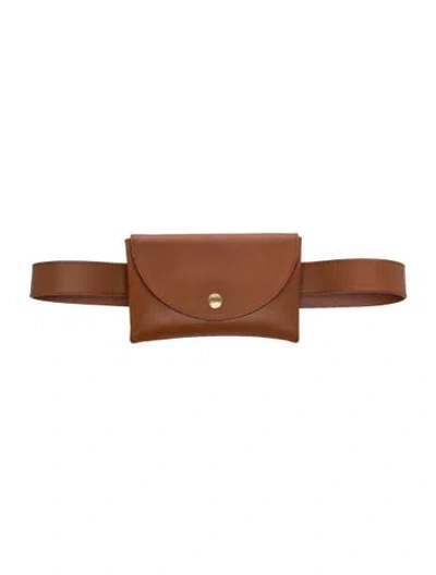 Pre-owned Shinola Leather Belt Bag In Brown