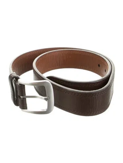 Pre-owned Shinola Leather Belt In Brown