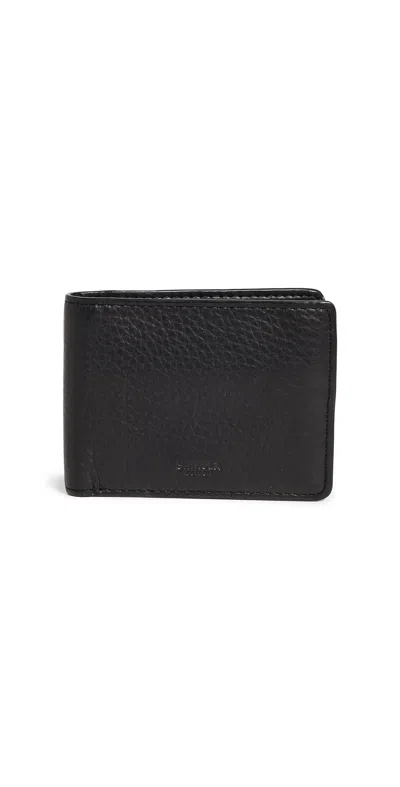 Shinola Leather Bifold Wallet Black