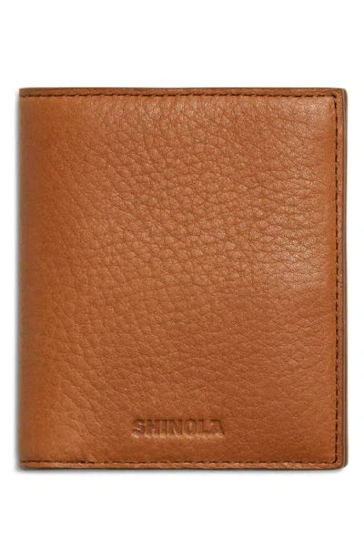 Shinola Leather Bifold Wallet In Brown
