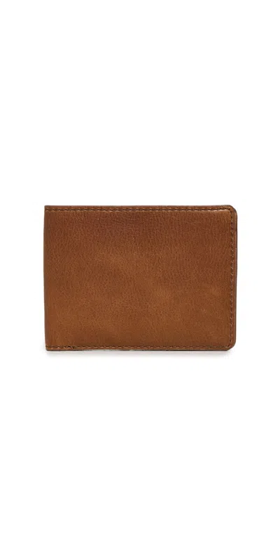 Shinola Leather Bifold Wallet Tan