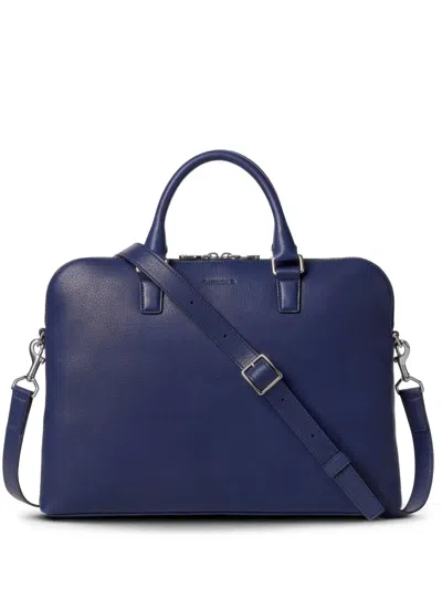 Shinola Leather Briefcase In Purple