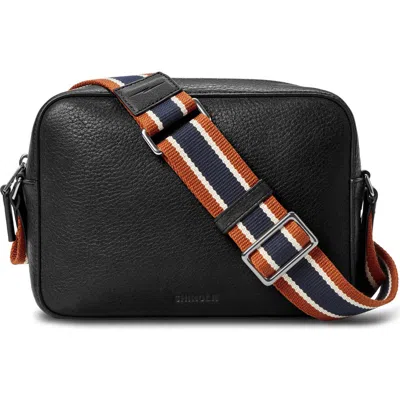 Shinola Leather Camera Crossbody Bag In Black