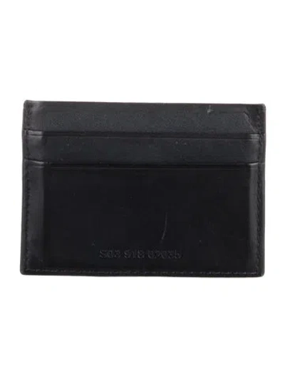 Pre-owned Shinola Leather Card Holder In Black