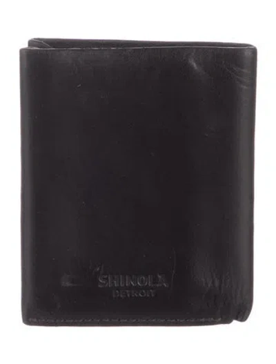 Pre-owned Shinola Leather Card Holder In Black