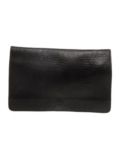 Pre-owned Shinola Leather Clutch In Black