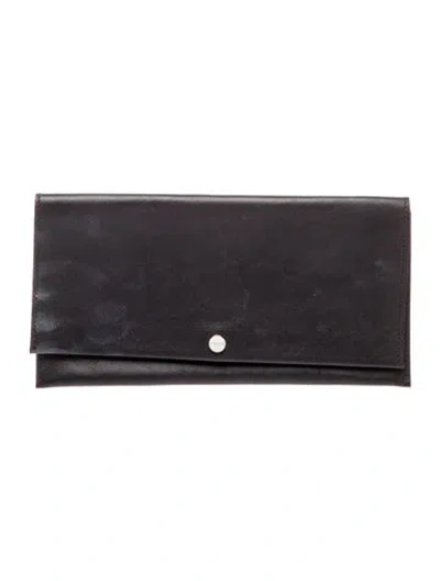 Pre-owned Shinola Leather Clutch In Black