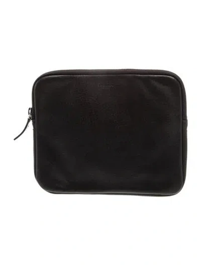 Pre-owned Shinola Leather Clutch In Black