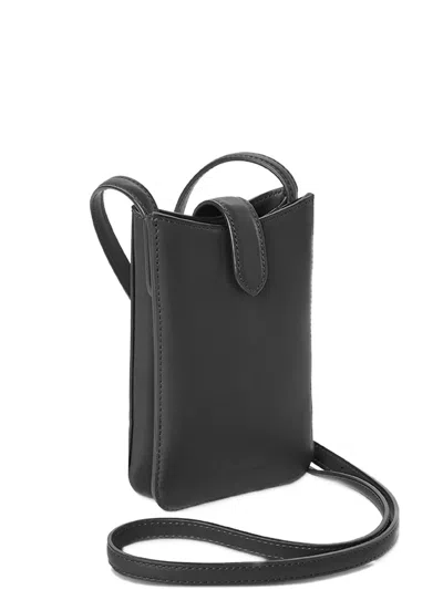 Shinola Leather Crossbody Bag In Black