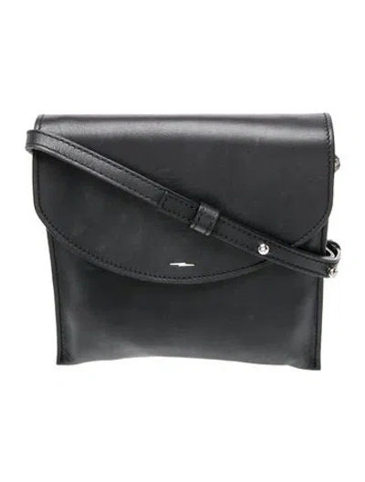 Pre-owned Shinola Leather Crossbody Bag In Black